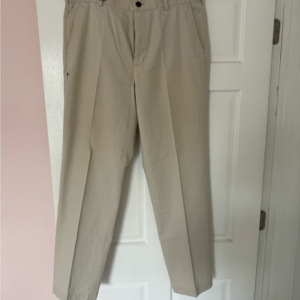 Brooks Brothers 346 Chino Pants/ Khaki- Waist 36 Length 32